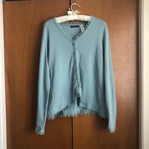 vintage light blue george cardigan